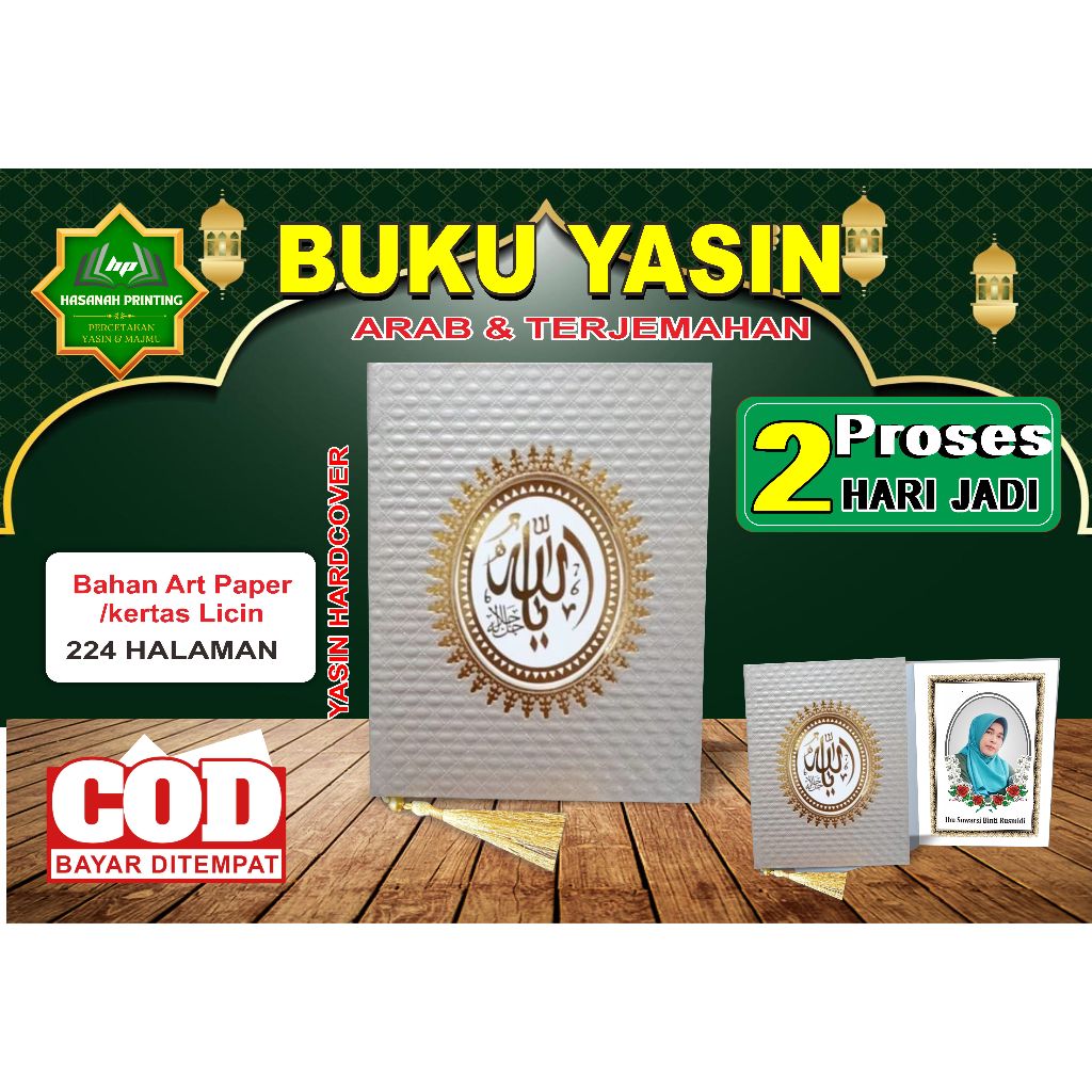 Yasin Hardcover RCP Poto Art Paper 224 Halaman