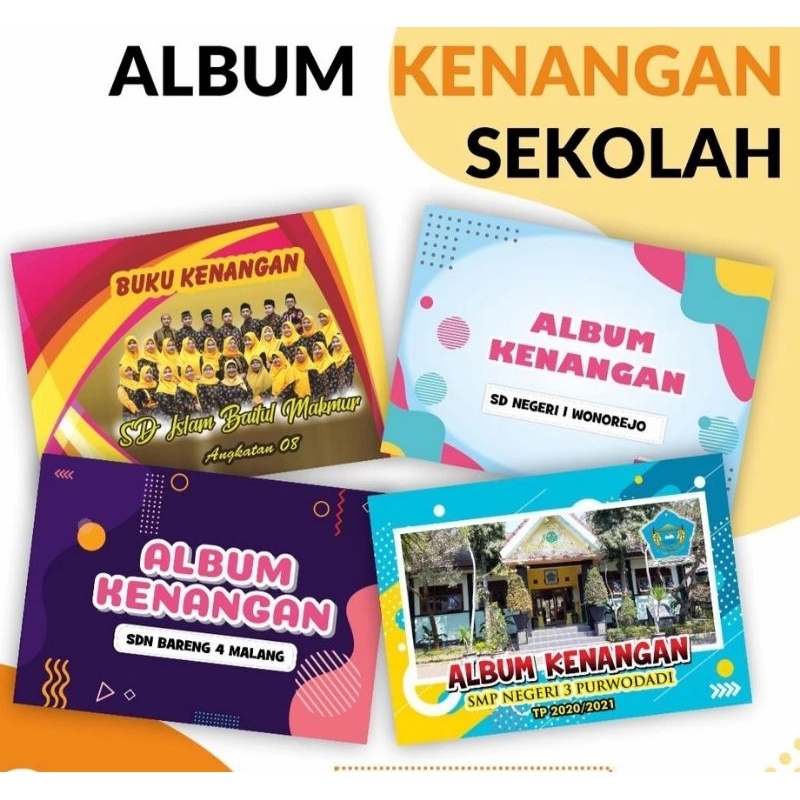 Cetak Print Custom MURAH Buku Kenengan Sekolah, Album Kenangan Sekolah,  Majalah Sekolah, Yearbook