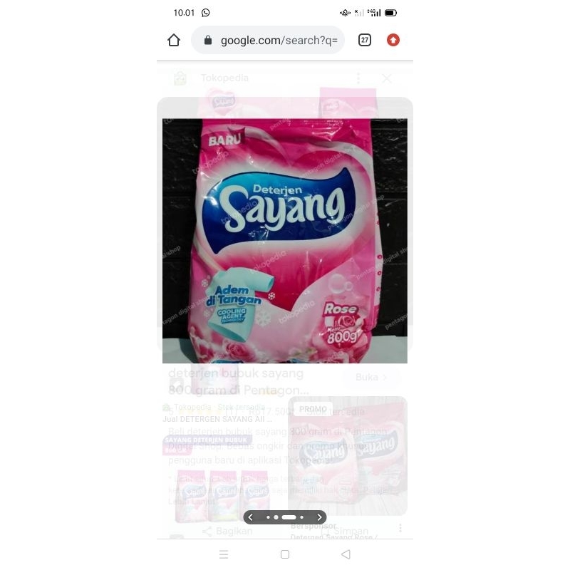 detergen sayang 800 gram
