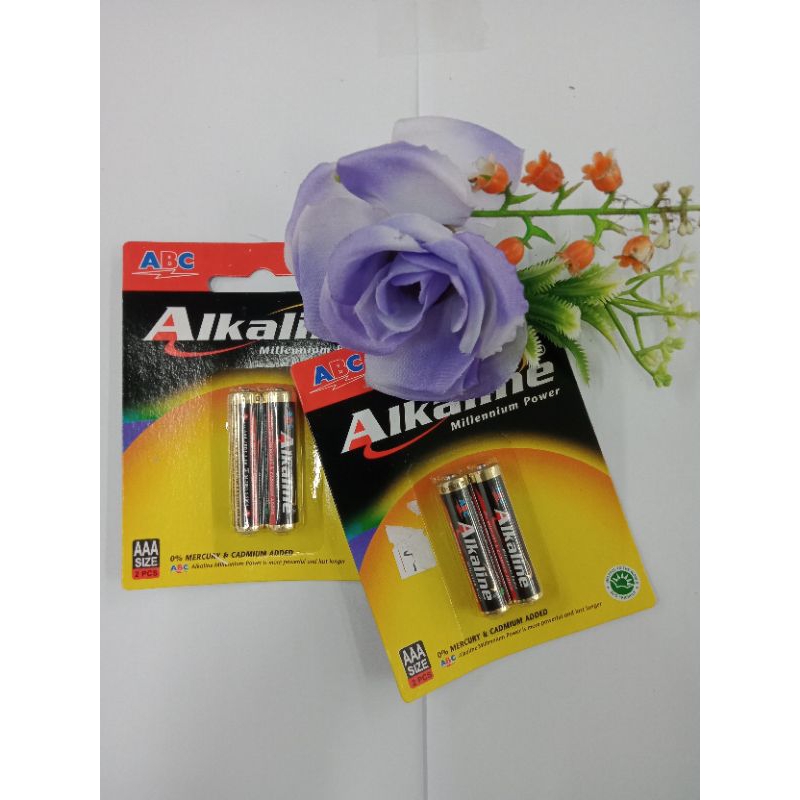 ABC Batu baterai alkalin ukuran AA & AAA