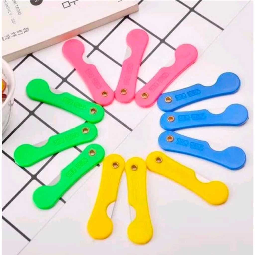 

Silet Pemes Lipat Mini Cutter Kecil Warna Warni Original 100% Anti Karat