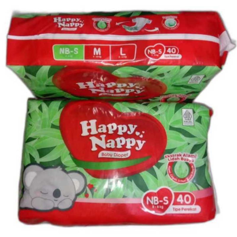 Happy Nappy Perekat NBS40, Happy Nappy Perekat M40