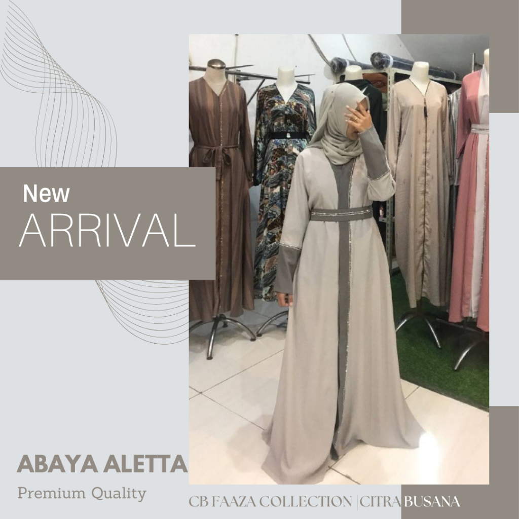 Aletta Abaya ori produk by Alshal | gamis arab | abaya arab | abaya premium