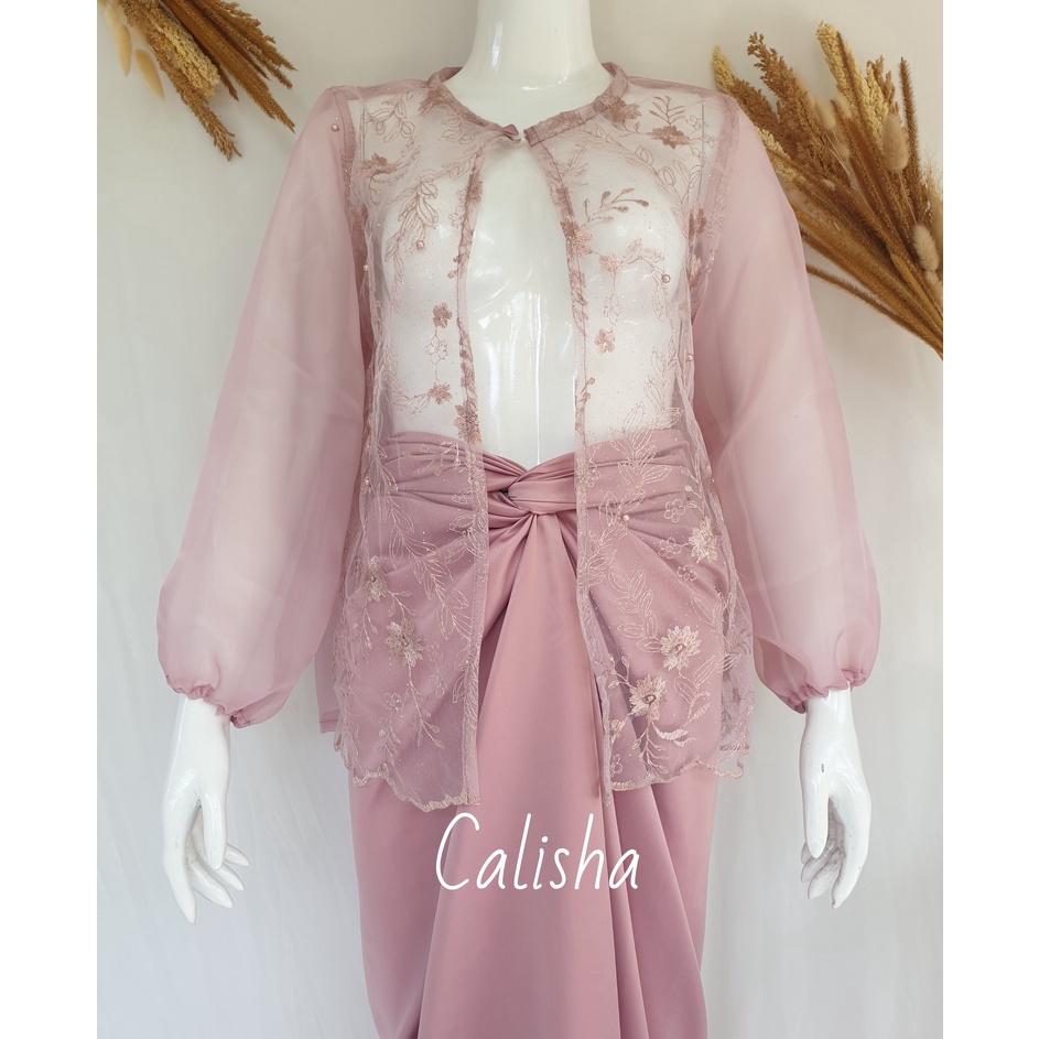 ShareNow RENNA OUTER ORGANZA CROP OUTER BRUKAT OUTER TULLE MUTIARA CAPE SERAGAM BRIDESMAID OUTER KON