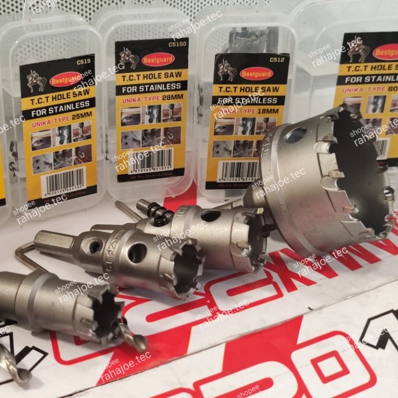 Mata TCT Bor Hole Saw Besi TCT Alat Pelubang Pembuat Lubang Holesaw Stainless