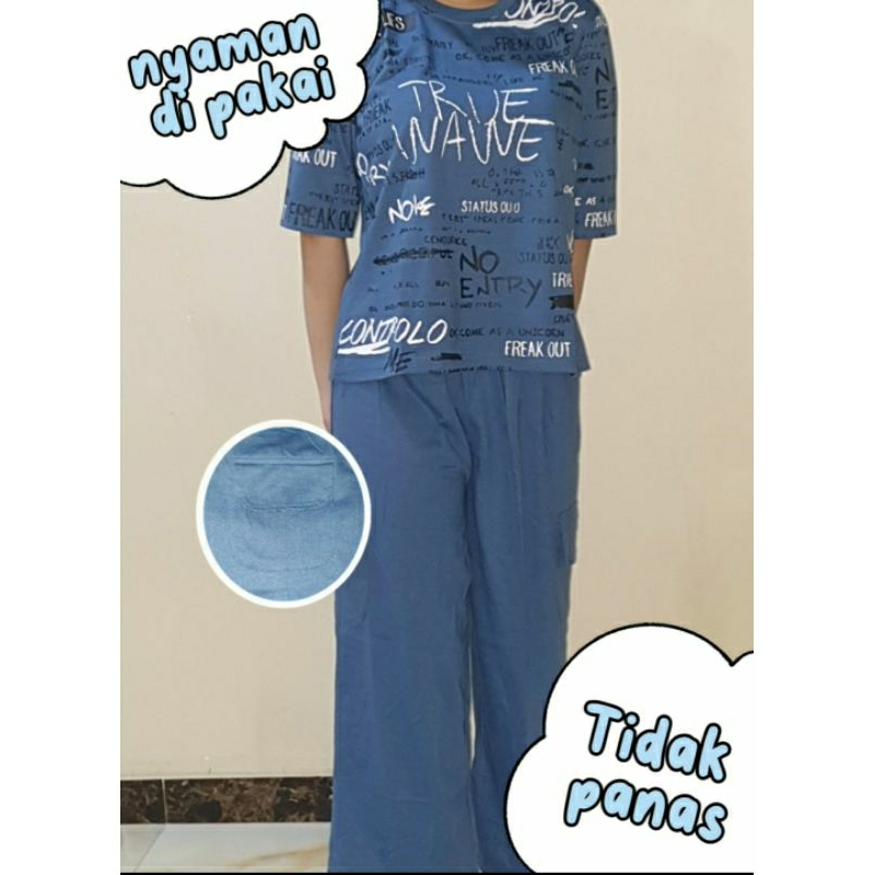 BAJU TIDUR STELAN KARGO SIELIE | BAJU TIDUR SIELIE | BAJU TIDUR MURAH | BAJU TIDUR TERBARU | NEW | M