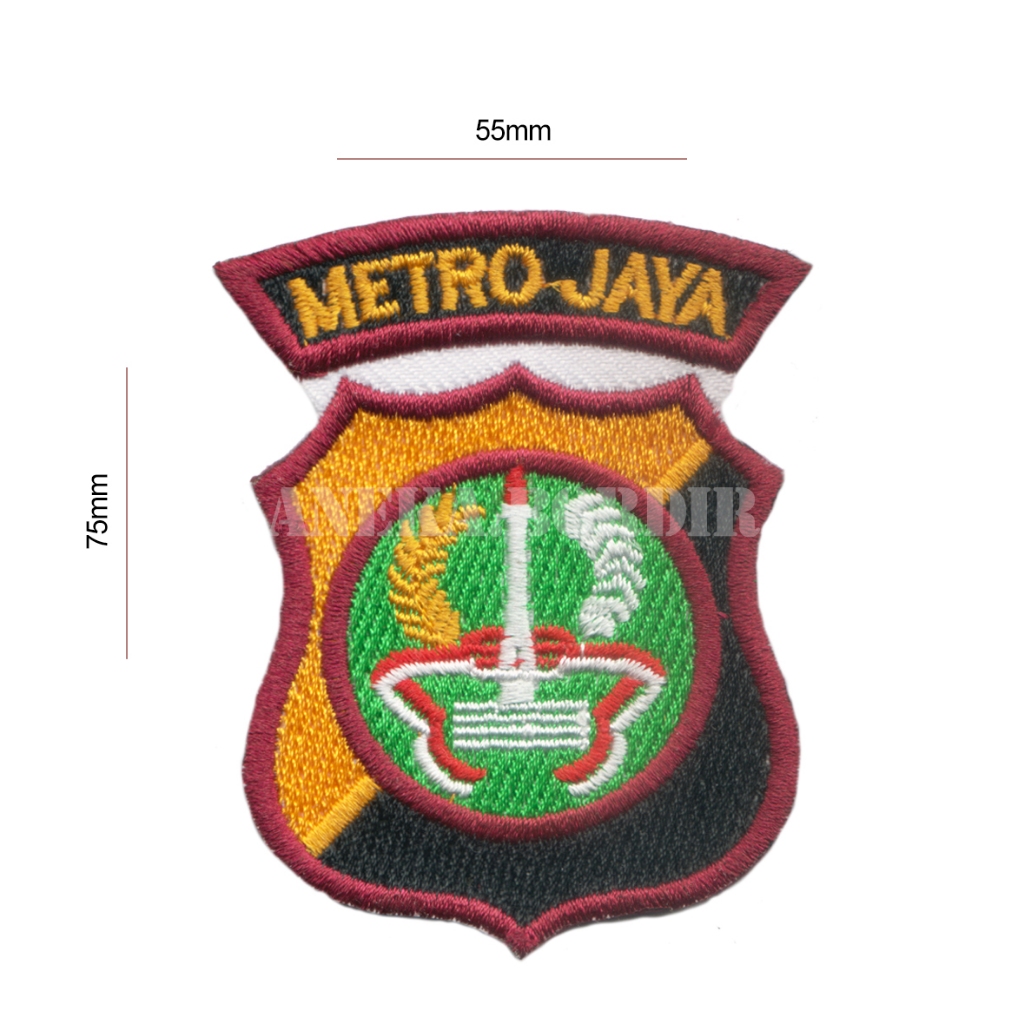LOGO POLDA (SATPAM) - ANEKA BORDIR | BADGE/PATCH/ATRIBUT/EMBLEM/PANGKAT