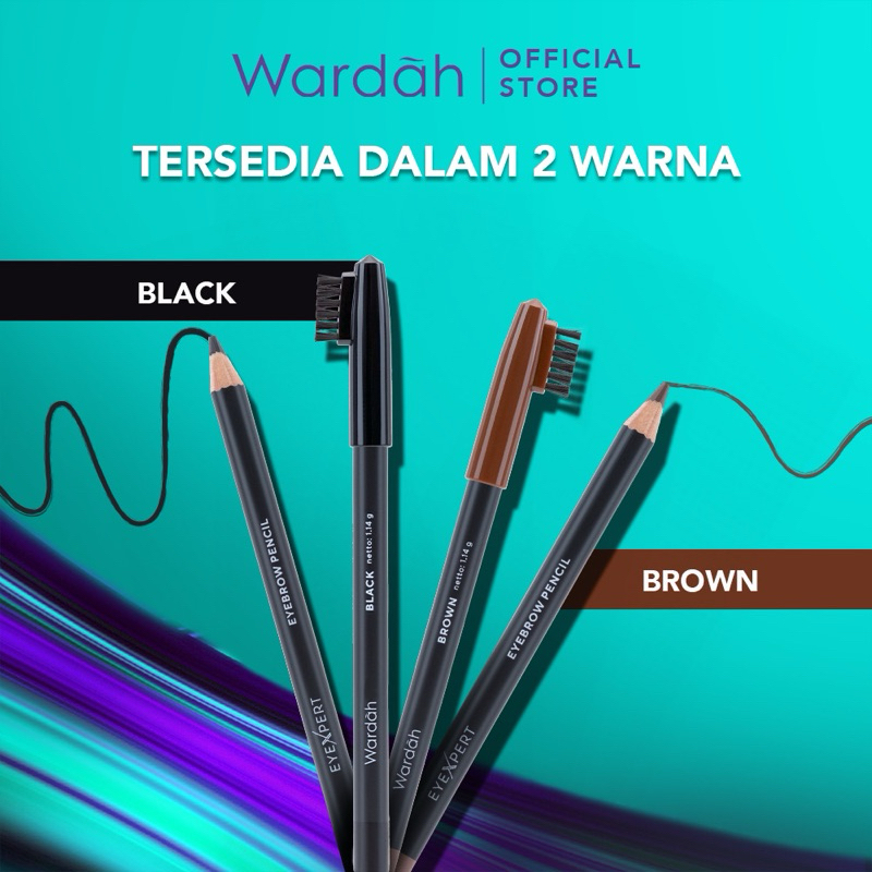 WARDAH EYEXPERT EYEBROW PENCIL | PENSIL ALIS WARDAH EYEXPERT [BPOM]