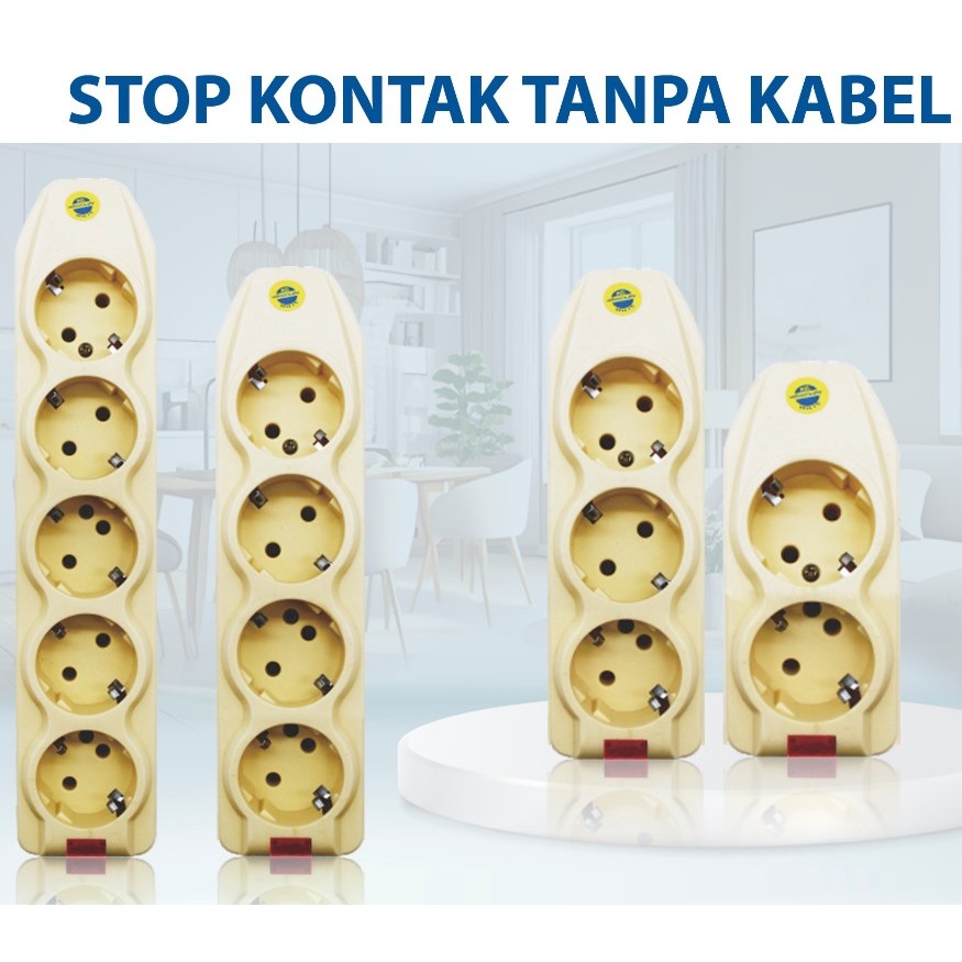 Stop Kontak Tanpa Kabel Asli Kuningan Terminal Listrik Colokan Tanpa Kabel