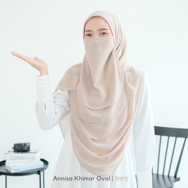 Buruan Beli ANNISA KHIMAR OVAL SEGIEMPAT OVAL ALA MALAYSIA  SET CADAR 3LAYER