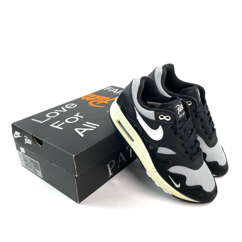 Airmax 1 Patta Waves Black (w/Bracelet) 100% Authentic