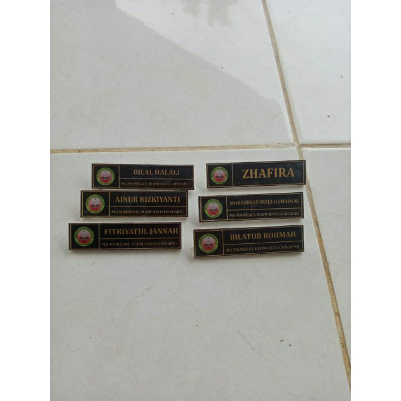 

Namtag akrilik Custome Murah No Resin