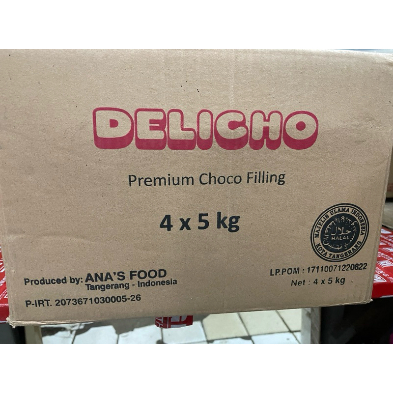 

[DELICHO] Coklat Filling / Selai Coklat / Isian Coklat 5Kg