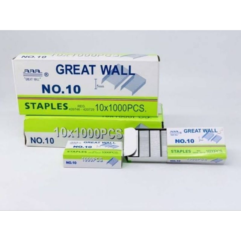 

✨Q_S25✨ ECER (1 Box Kecil) Isi Staples / Isi Jepretan / Isi Staples Great Wall No. 10