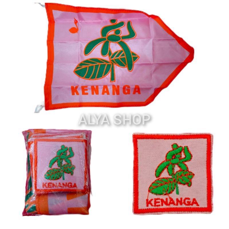 BET REGU KENANGA | Bet Tanda Regu Bunga | Bet Tanda Regu Bordir Gambar Bunga | Badge Pramuka