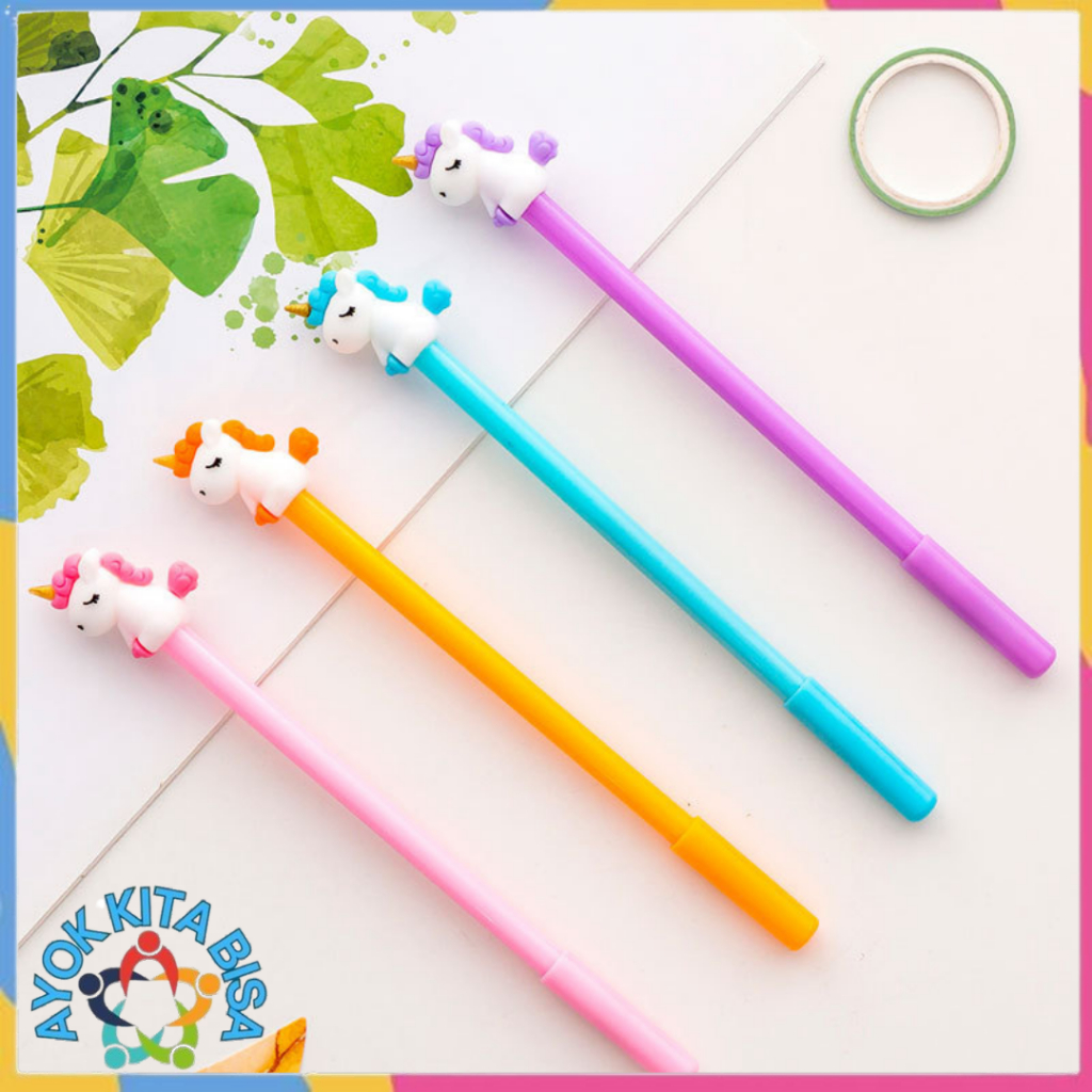 

AKB Pena Karakter Cantik Kepala Unicorn Pulpen Karakter Unik Lucu Pena Karakter Pulpen Gel Alat Tulis Sekolah Motif Unicorn Murah