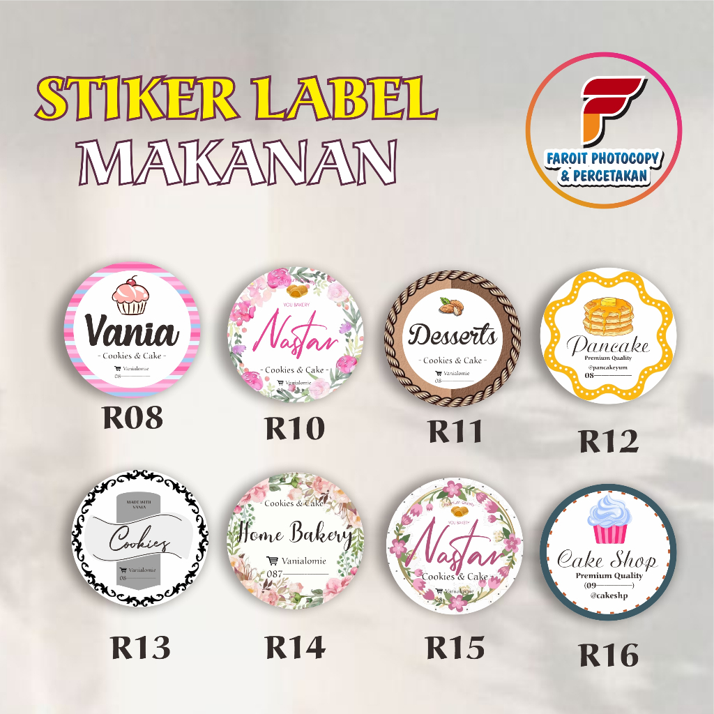 

Cetak Sticker Bulat Murah Meriah Design Custom, Aestetik, Express Tanpa PO BAHAN GLOSSY
