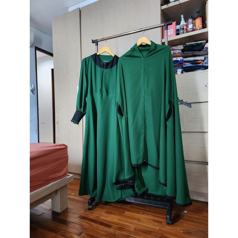Gamis set Ghumaisha PreLoved sekali pakai