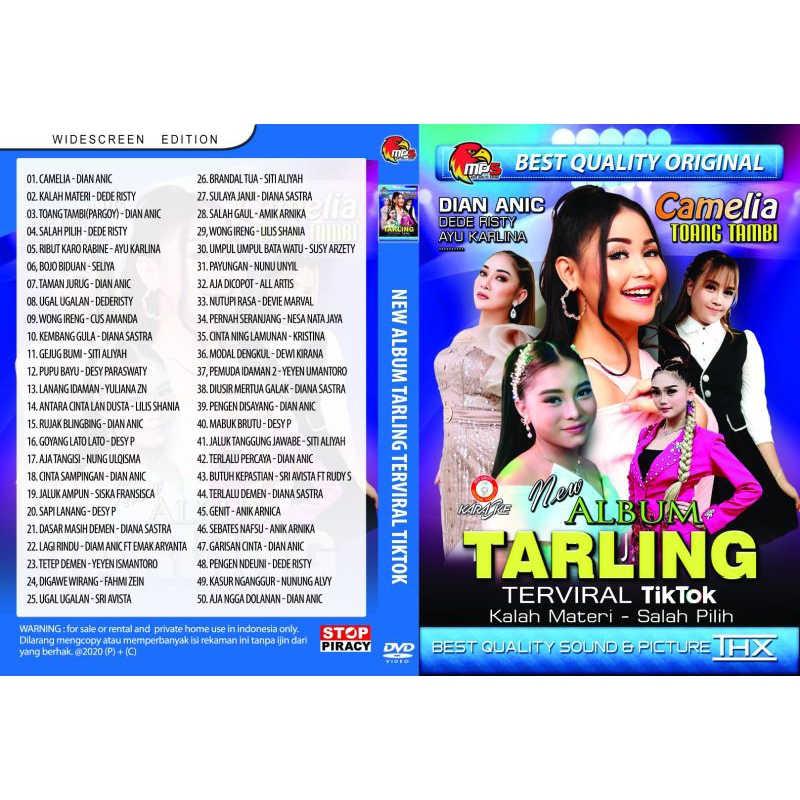 Kaset Video Lagu New Album Tarling Dian Anic, Dede Risty, Camelia, Kalah Materi