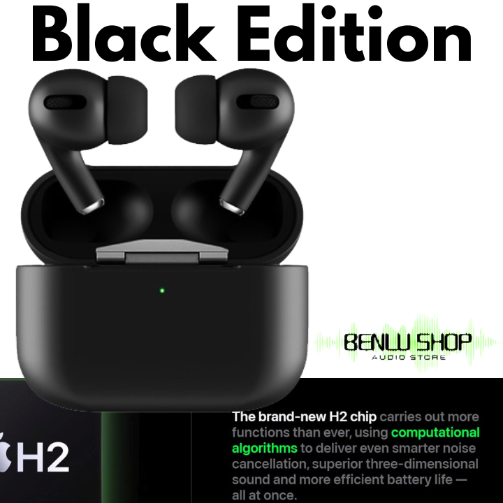 The Pods Pro Black 2023 [LIMITED EDITION] Wireless Charging Case (Highest Version) - IMEI & SERIAL N