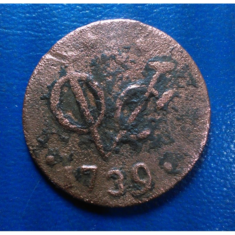 Koin VOC 1 Duit Zeeland 1739