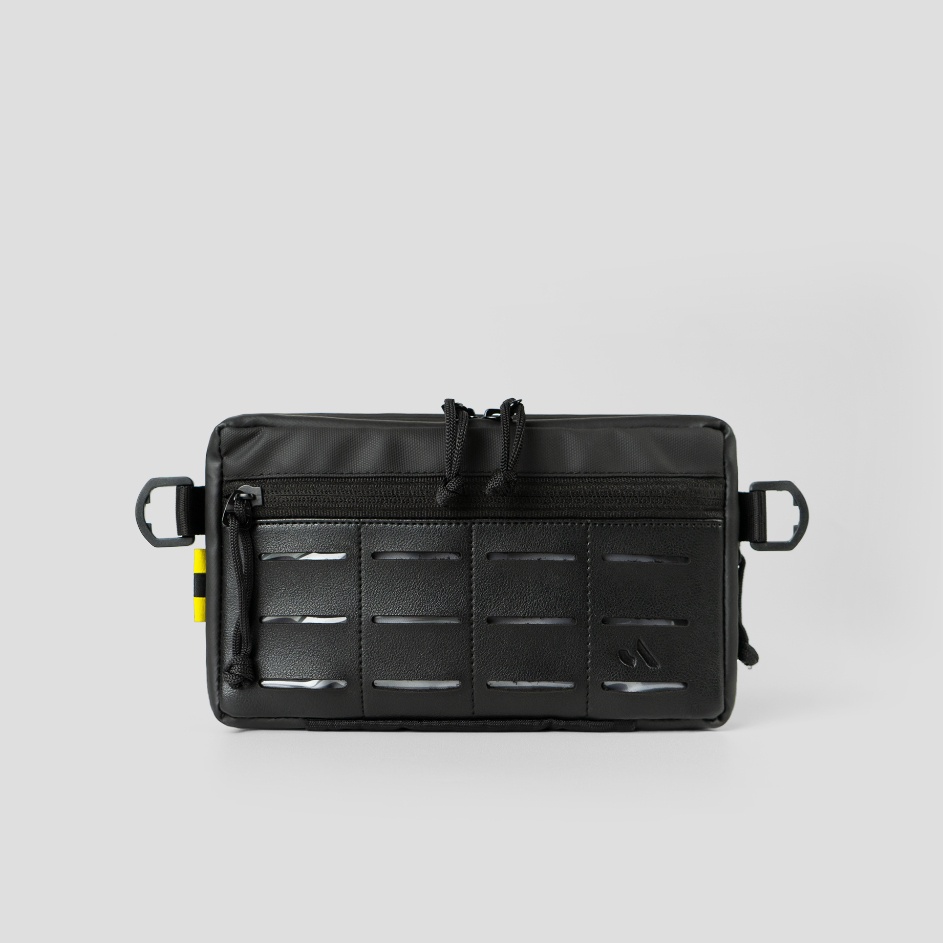 Semuanya baru Sidekick Project CAFO Clutch Pria Warna Hitam Multifungsi Hand bag  Sling bag  Hanging