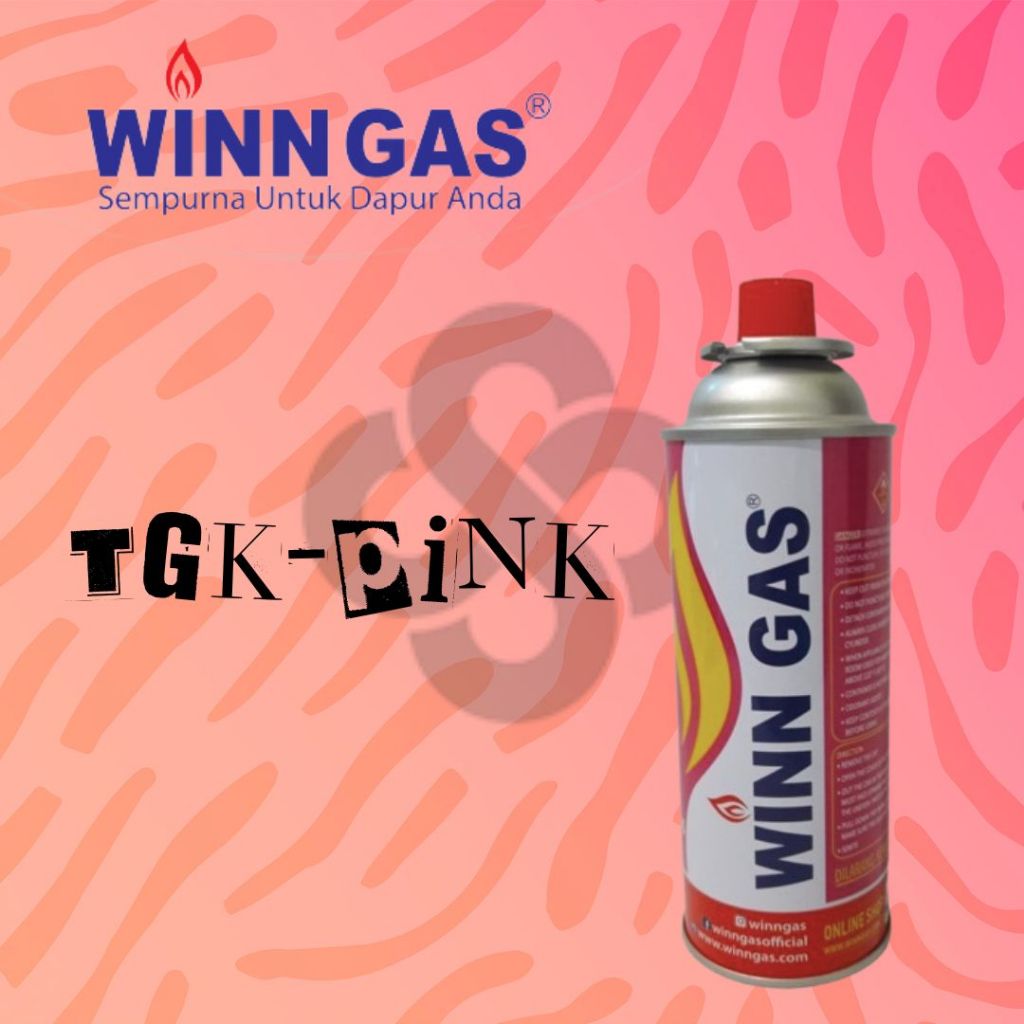 Winn Gas TGKPINK TGK PINK Tabung Gas Kecil Butane Pink