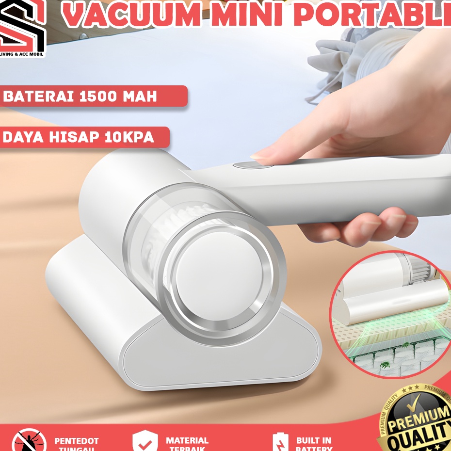 Vacum Cleaner Mini Portable USB Rechargeable  Penyedot Debu Mesin Penyedot Debu KasurSofaBed Anti Mi