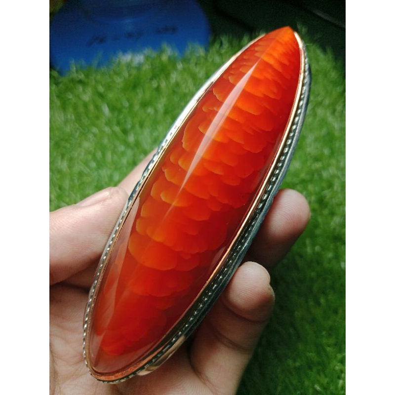 pandan merah super sisik betok batu cincin asli alam top hq
