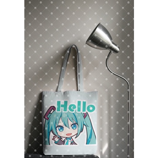 Terkini Grosir Tote Bag Proyek Dunia Panggung Warnawarni PJSK Proseka PJSekai Hatsune Miku Colorful 