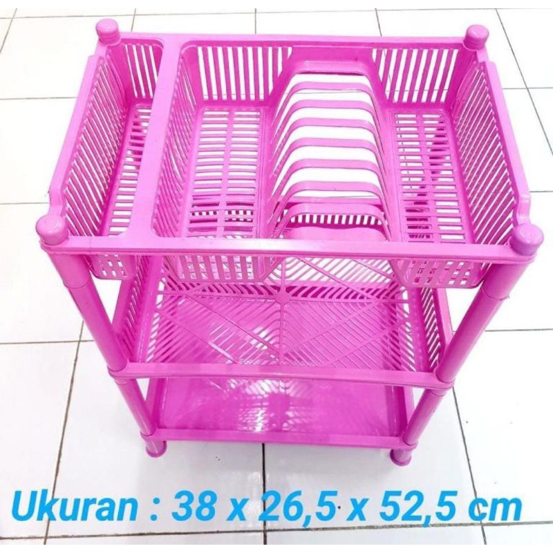 RAK PIRING plastik 3 SUSUN