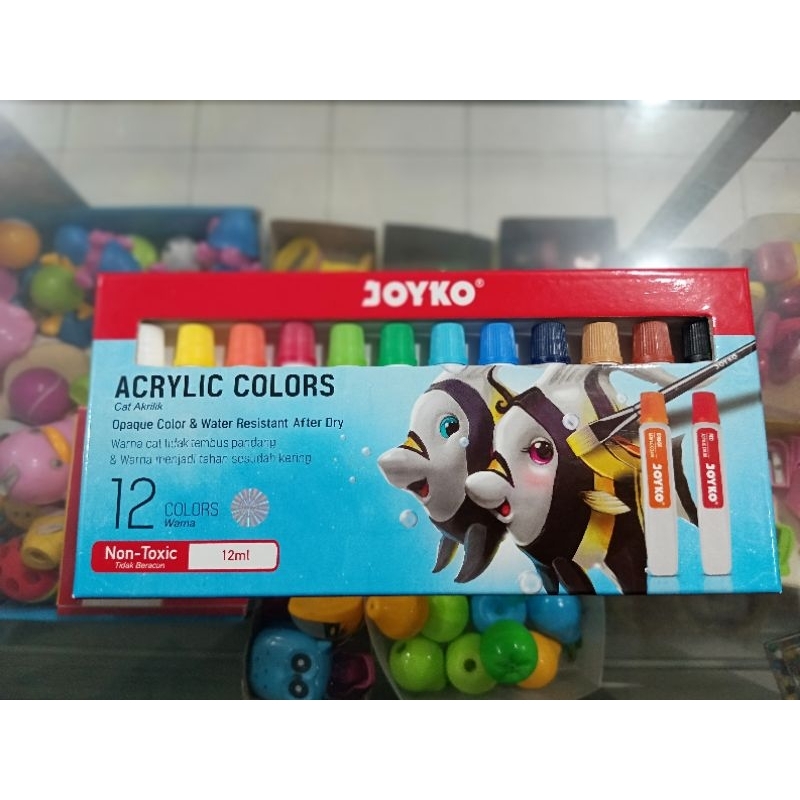 

cat akrilik joyko 12 warna