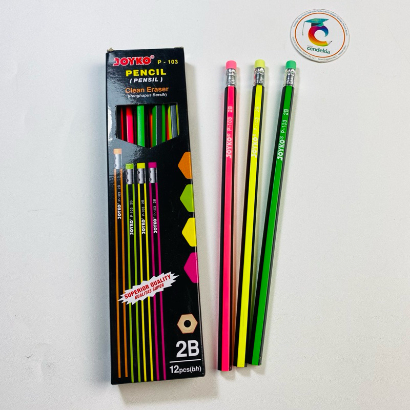

Pensil JOYKO 2B dengan Penghapus P-103