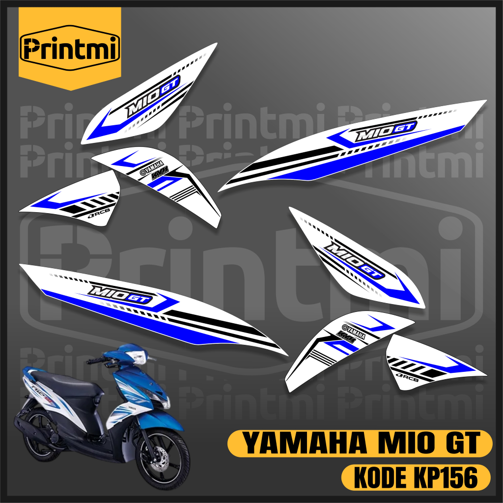 Printmi Striping Sticker Motor Mio GT Variasi Simple Modifikasi KP156