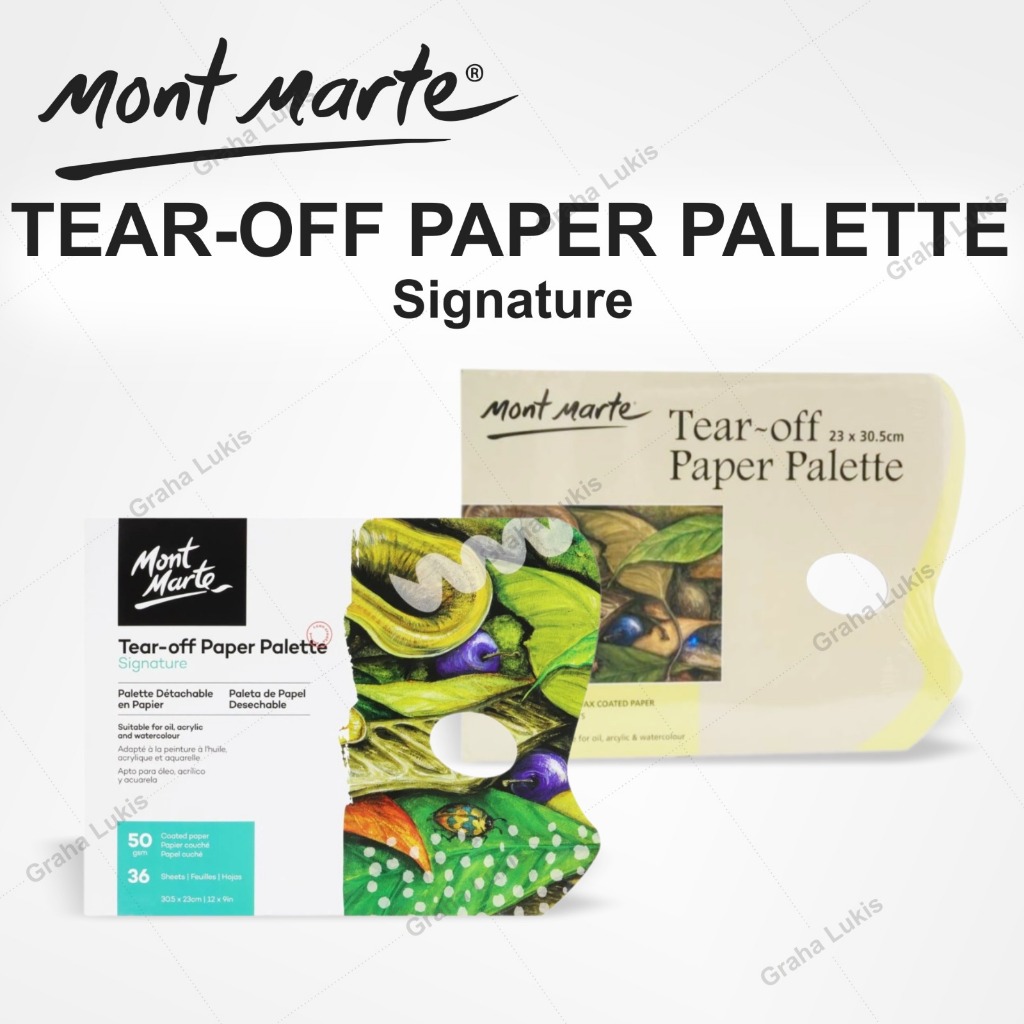 

Mont Marte Tear Off Palette Pad 36 Sheet