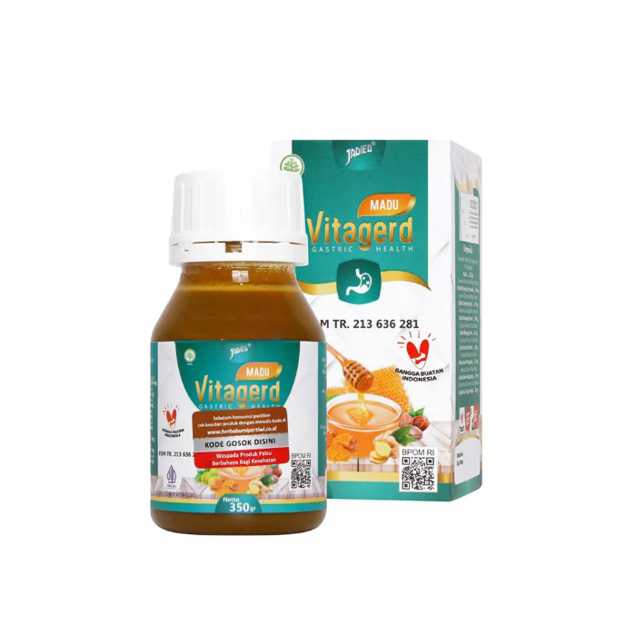 

Vitagerd 350 gr - Madu Herbal Spesial untuk Menjaga Kesehatan Lambung dan Mengatasi GERD