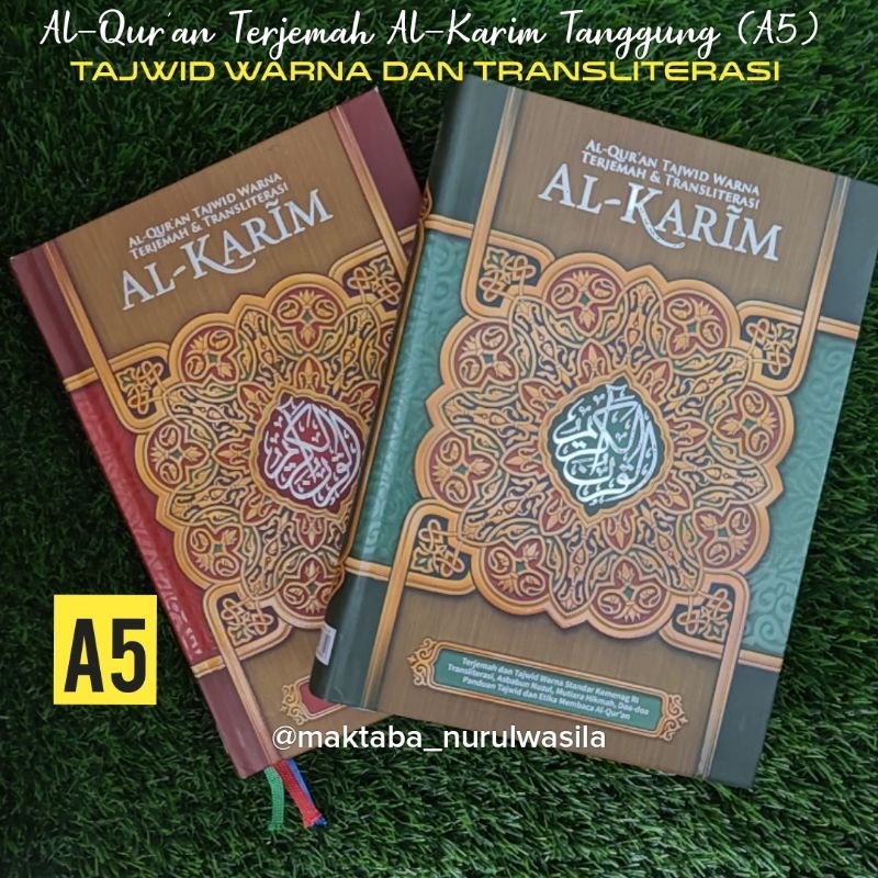 Alquran terjemah tajwid warna tanggung Al-Karim Al-Karim A5