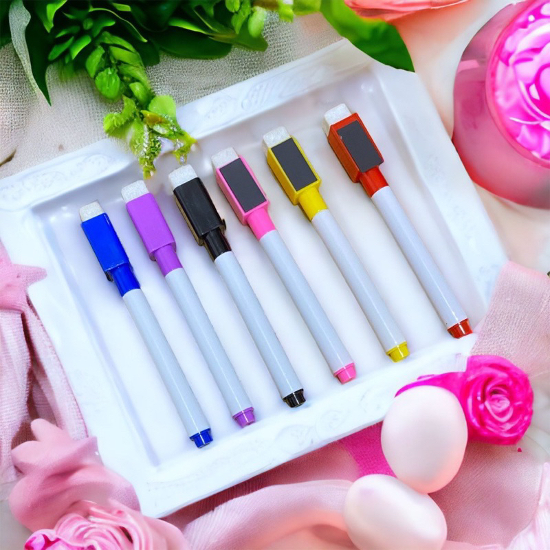 

Spidol Papan Tulis Mini Magnet White Board Sepidol Kecil Mini Magnetik Warna Warni Penghapus Wipe And Clean Whiteboard Magnetic Marker Anak Anak Spidol 2 IN 1
