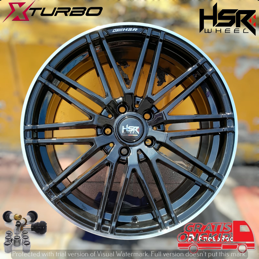 VELG RACING RING 18 WARNA HITAM HSR SAKADO - MERCY ALL SERIES