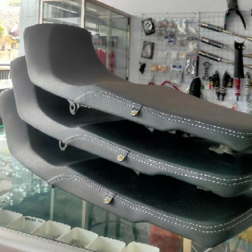 Jok sadel megapro primus kulit mbtech jok slim honda megapro new primus custom papras tipis jok mega