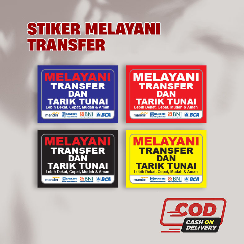 

STIKER MELAYANI TRANSFER & TARIK TUNAI