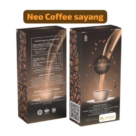 

neo coffe sayang [] kopi herbal 1 BOX isi 5 sachet stamina pria 100 % Original