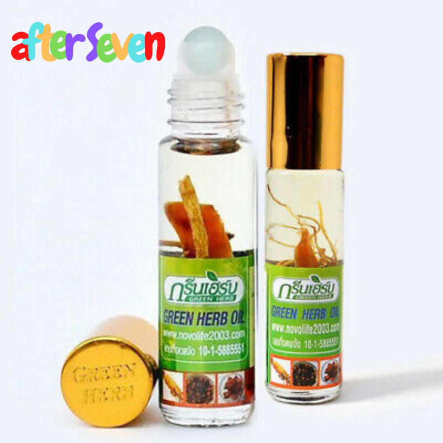 Minyak Angin Thailand/GREEN HERB OIL Original Thailand 8cc/ Minyak Angin Thailand Roll On Green Herb