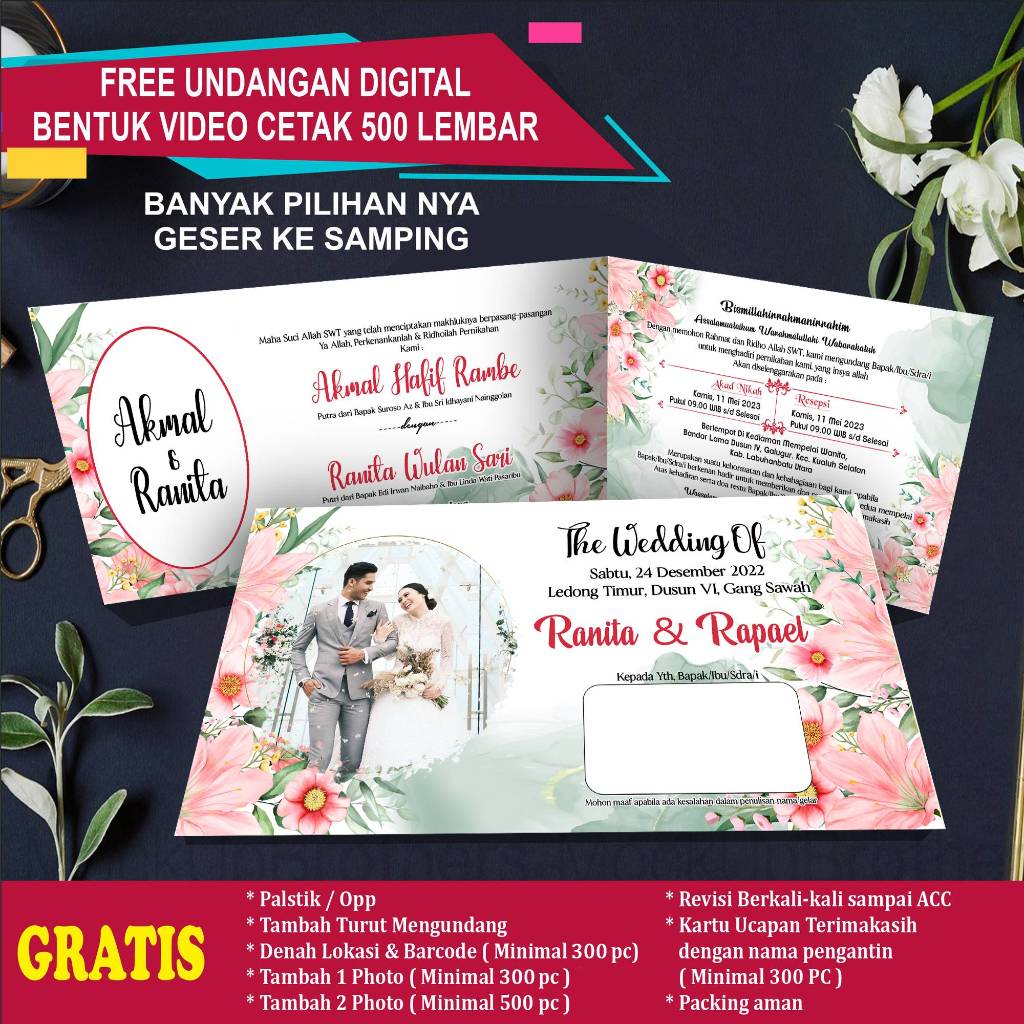 Surat Undangan Pernikahan Undangan Pernikahan Unik