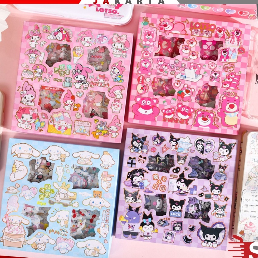 

OSM JKT 5872 Stiker 1 lembar Sticker Motif Kartun Korea Lucu Anti Air Sticker Box Stiker Set Aesthetic Dekor Buku