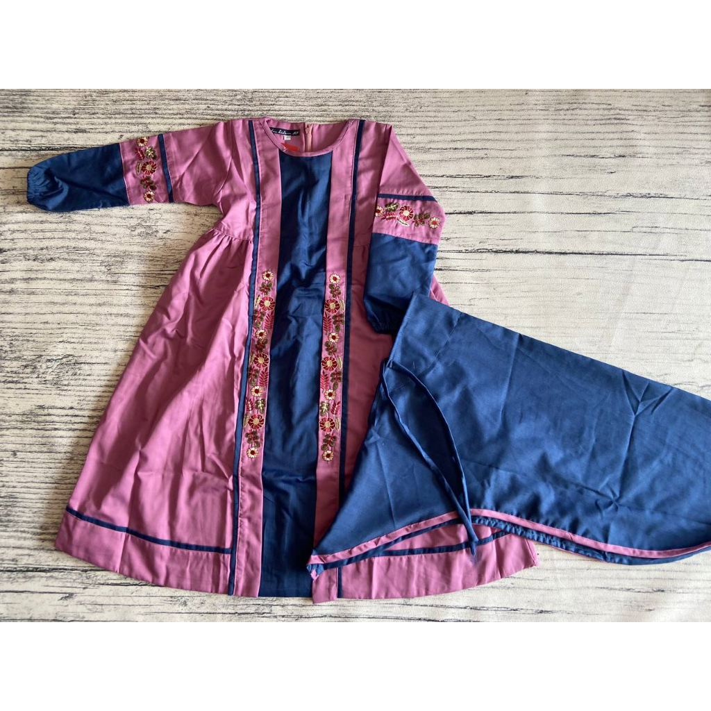 BUSANA MUSLIM FREE HIJAB SYAR'I / GAMIS ANAK ORI CITRA KIDS/ GAMIS KATUN TOYOBO