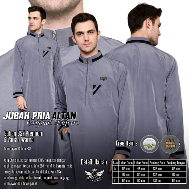 Gamis Pria Altan - Jubah Pria Dewasa - Baju Gamis Pria - Jubah Gamis Pria - Original Rafvero