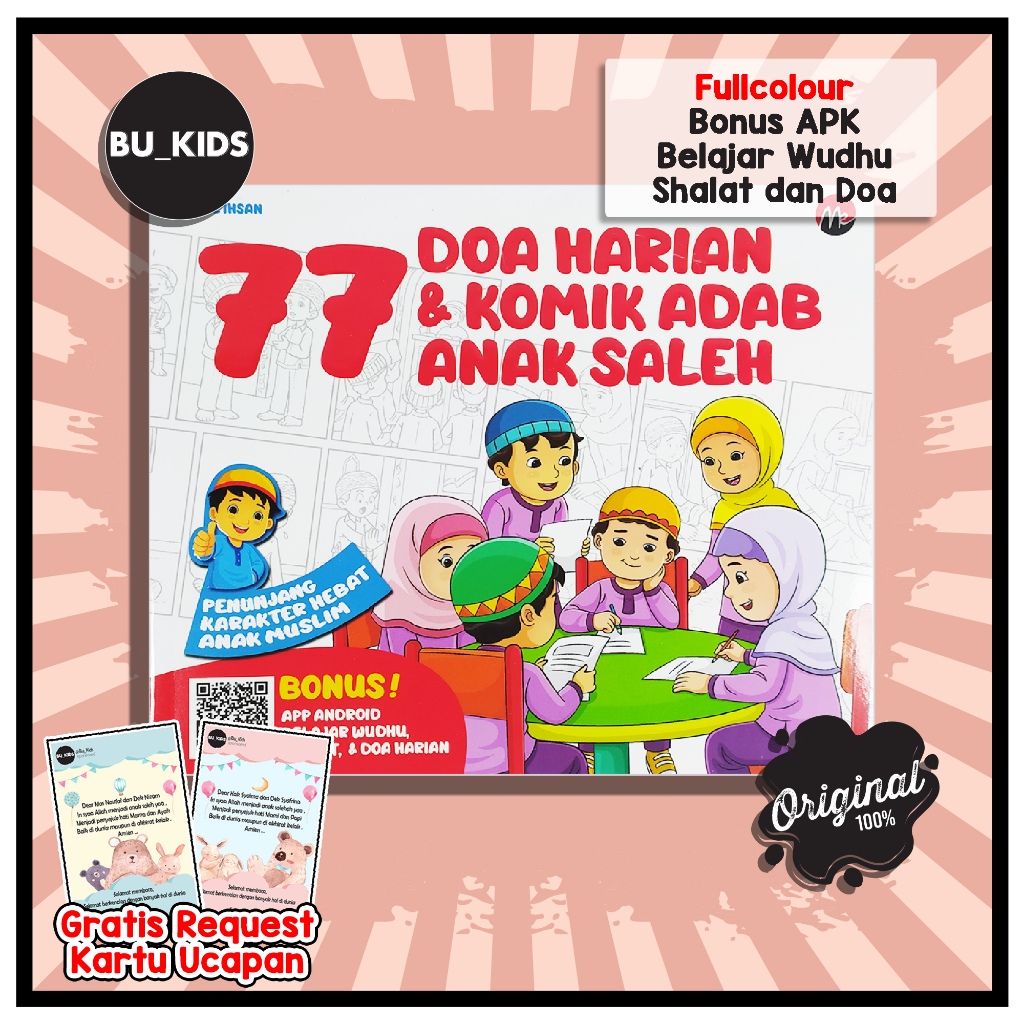 Buku Doa Harian Full Colour Bergambar Anak Tk Paud