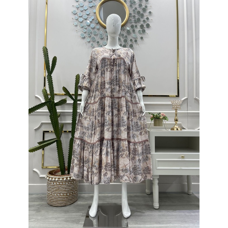 GAMIS/MIDI ORIGINAL BY SALVINA.YS VISCOSE PRINT RENDA TERBARUU