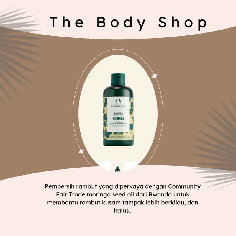 Moringa shampoo the body shop